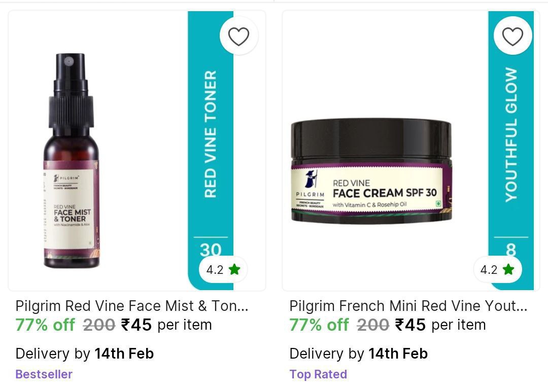 Loot Pilgrim Beauty Starts 45 – Best Price in India