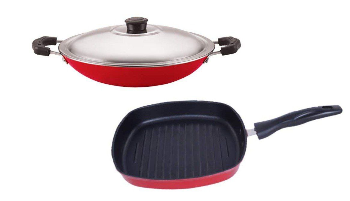 Nirlon Non Stick Aluminium Cookware Essential Gift Set Of 2 Pieces862 – Bes