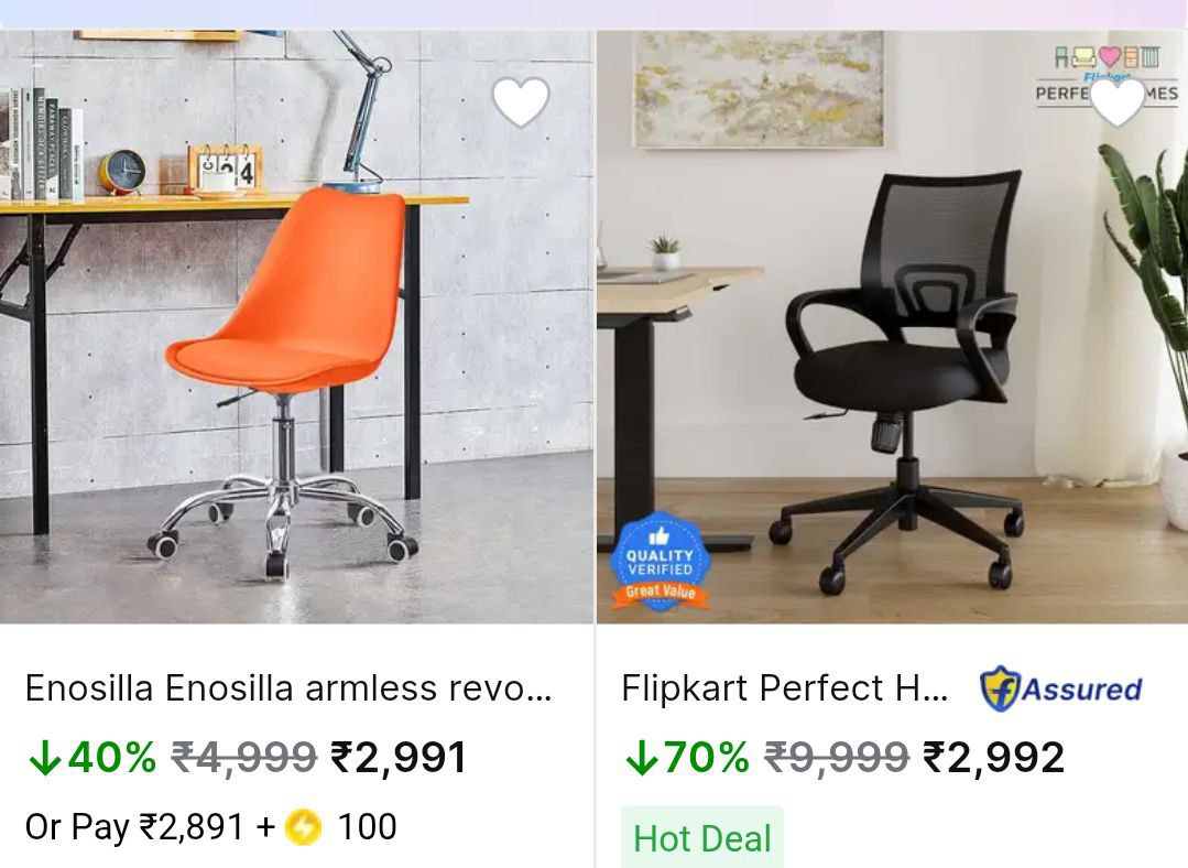 Flipkart Office Chair From At Rs 2991 – Best Price in India