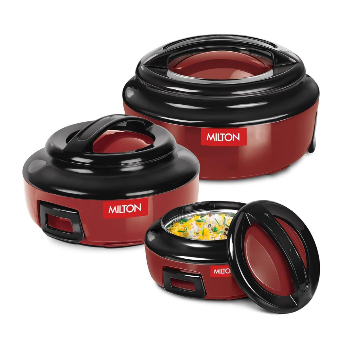 Milton Ernesto Inner Stainless Steel Jr Casserole Set Of 3 779 – Best Price