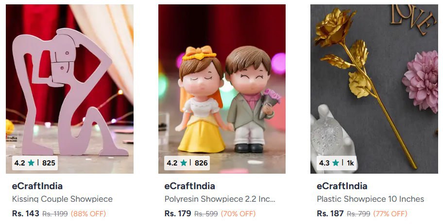 Myntra Ecraftindia Showpieces Starting From 109