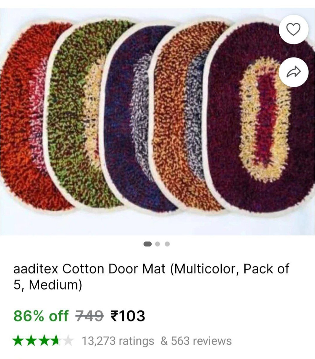 Pack Of 5 Doormat 103 – Best Price in India