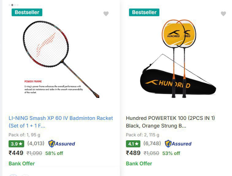 Badminton Accessories At Min 50 – Best Price in India