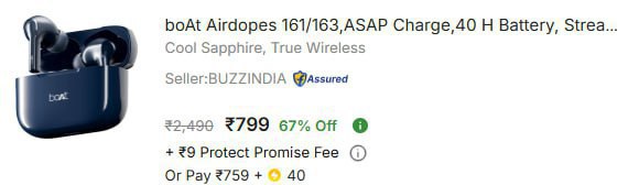 - Boat Airpods 161 At Rs 799 – Best Price in India