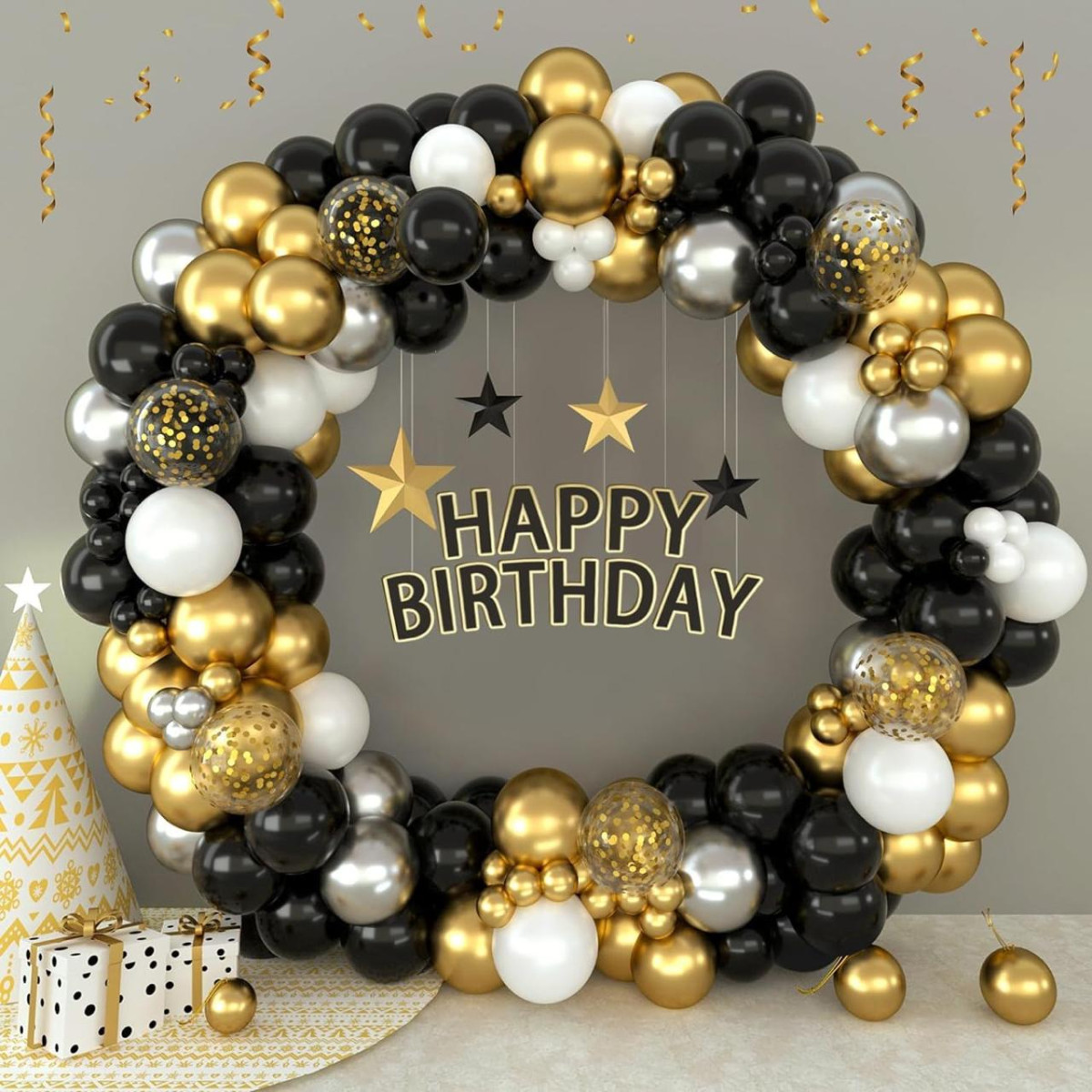 Pcs Gold Black Silver White Metallic Chrome Balloons 199 – Best Price in In