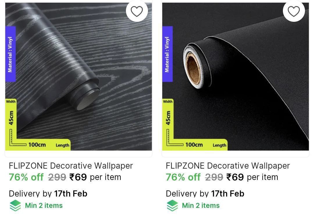 Wallpaper Starts 69check Min Buy Quantity – Best Price in India