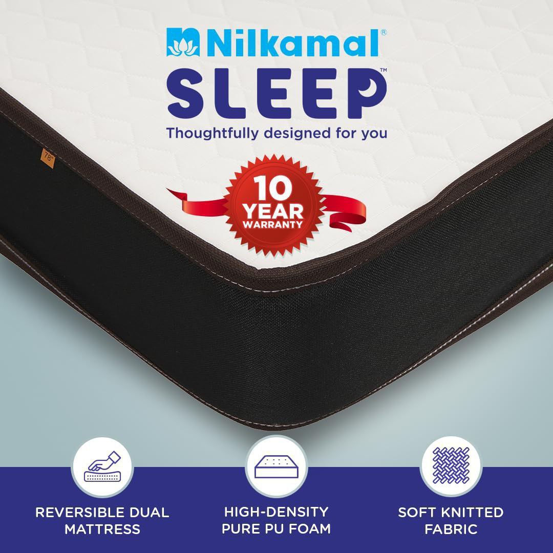 Coupon Nilkamal Sleep Lite Dual Comfort 5 Inch Mattress 10 Year Warranty – 