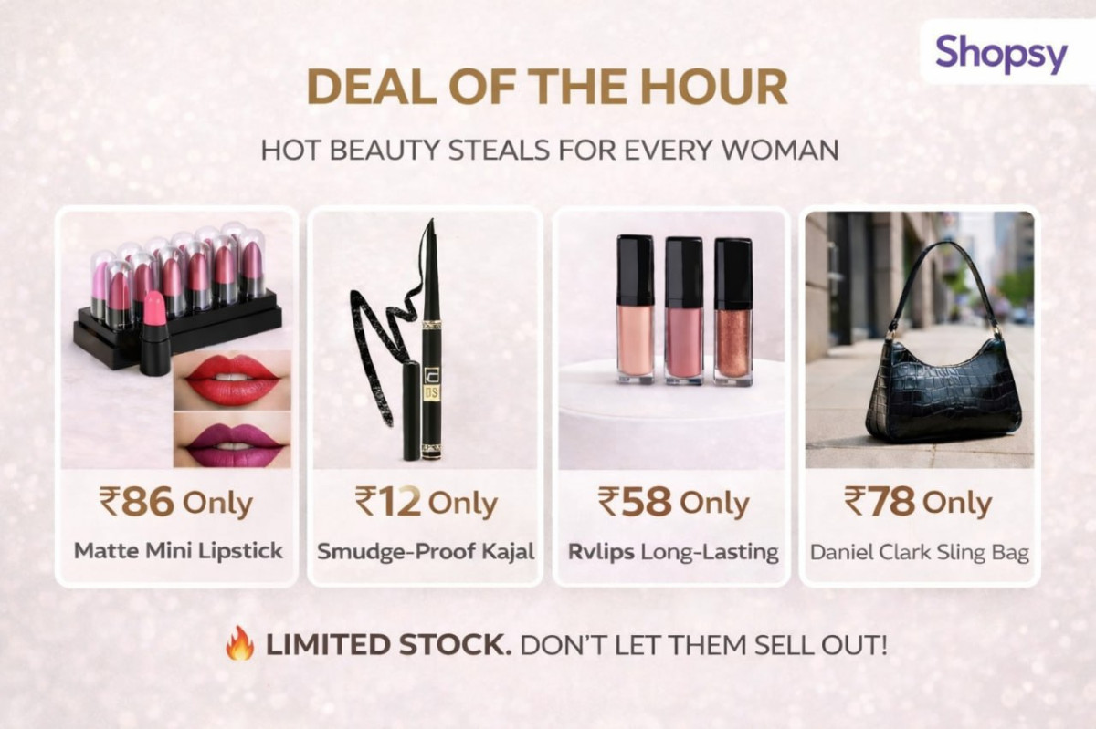 Shopsy Loot Deals Matte Mini Lipstick 86 Smudge-proof Kajal 12 Rvlips Long-