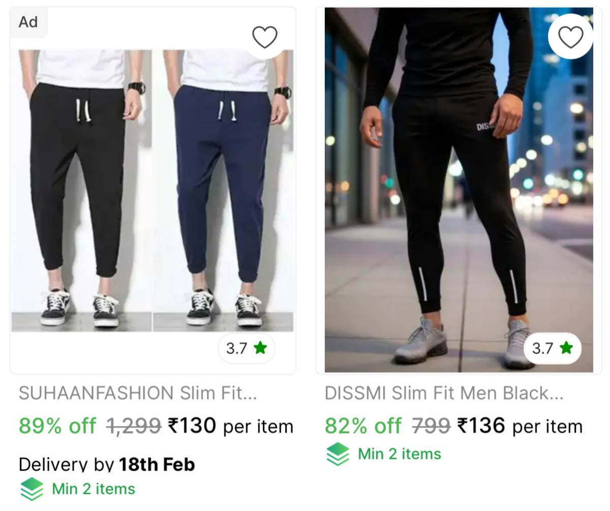 Mens Joggers More From 115 – Best Price in India