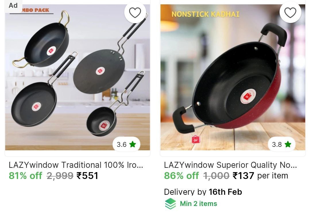 Cooking Needs Starts 137check Min Buy Quantity – Best Price in India