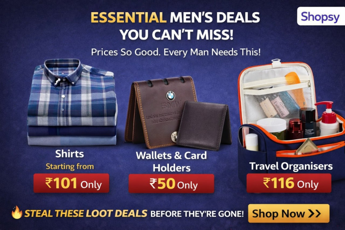 Shopsy Mens Loot Deals Shirts From 101 Wallets Card Holders From 50 Travel 