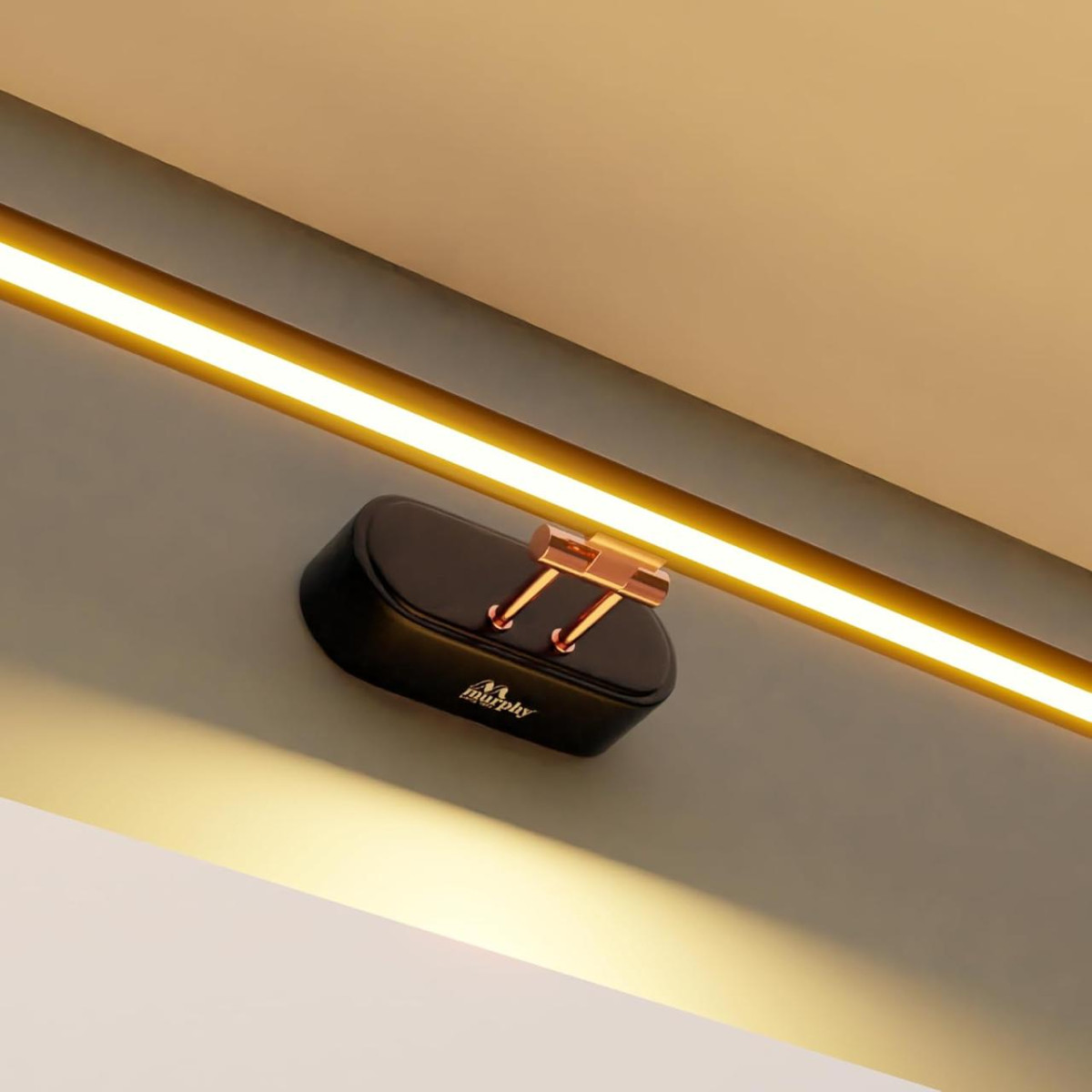Murphy 6w 3-in-1 Color Chnaging Black Rose Gold Finish Led Mirror Picture W