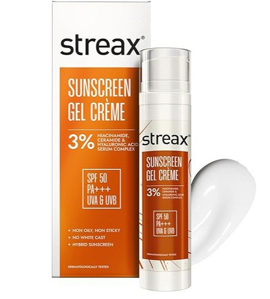 Amazon Streax Sunscreen Gel Crme Spf 50 Pa 50g 175 – Best Price in India