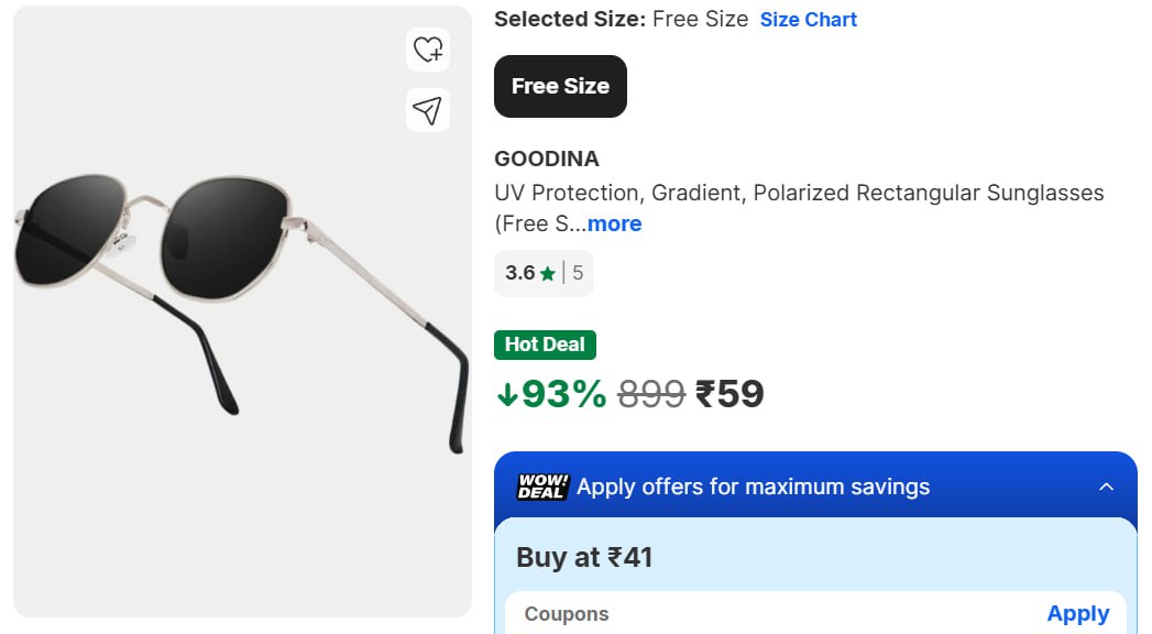 Sunglasses 59 – Best Price in India