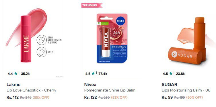 Myntra 62 On Branded Body Lotions (ponds Nivea Vaseline Parachute Etc) – Be