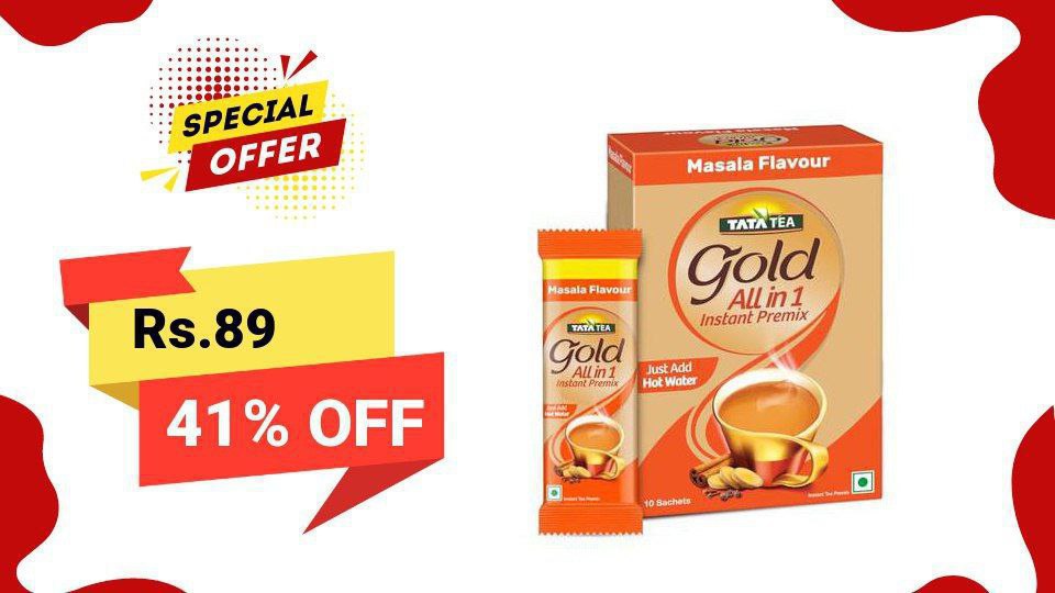 Tata Tea Gold All-in-1 Instant Premix89 88 More Deals Click Here Must Read 