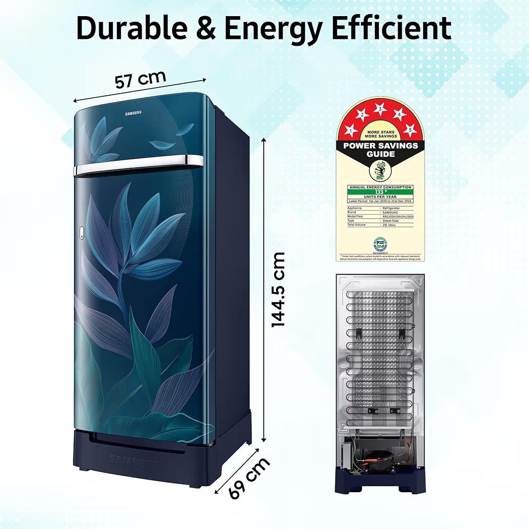 Samsung 215l 5 Star Digital Inverter Refrigerator 16 990apply 750 Coupon 22