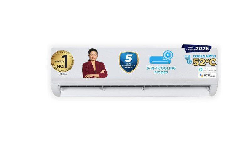 Midea 1 5 Ton 3 Star Wi-fi Ai Inverter Split Ac 25 490regular 30 490flat 5 