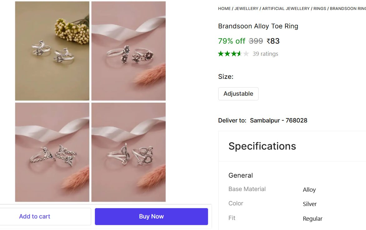 Toe Ring 83 – Best Price in India