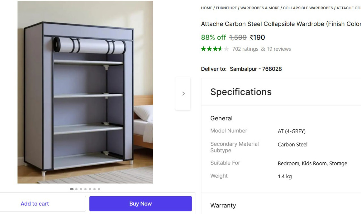 D I Y Wardrobe At 190 – Best Price in India