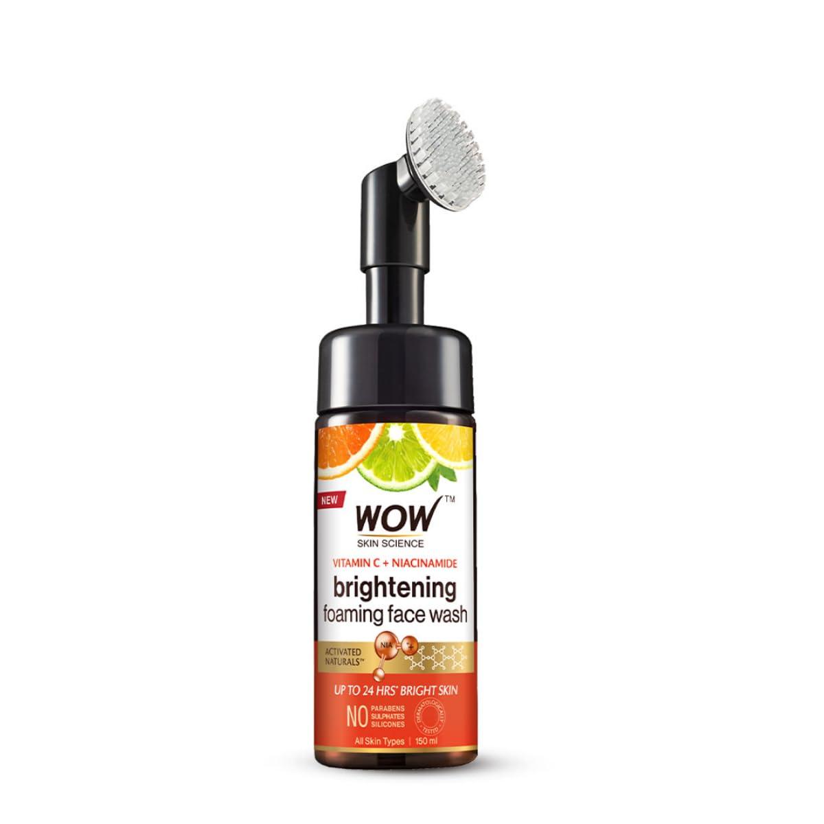 Wow Skin Science Brightening Vitamin C Niacinamide Foaming Face Wash 150 Ml