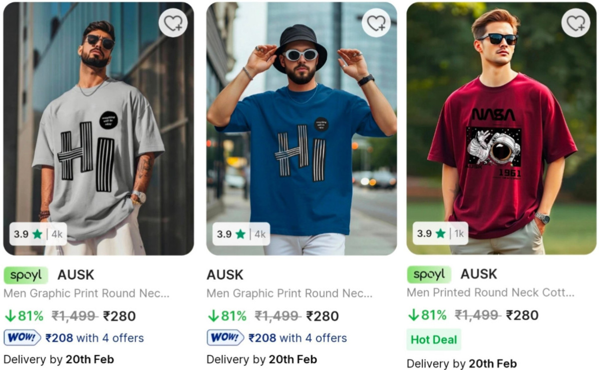 Men Printed Oversized T-shirt At 280 More Deals Click Here Must Read – Best