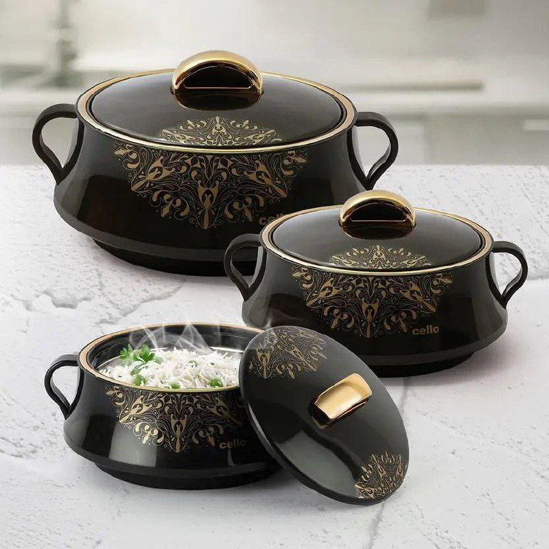 Cello Midas (500 1000 1500) Pack Of 3 Thermoware Casserole Set849 – Best Pr