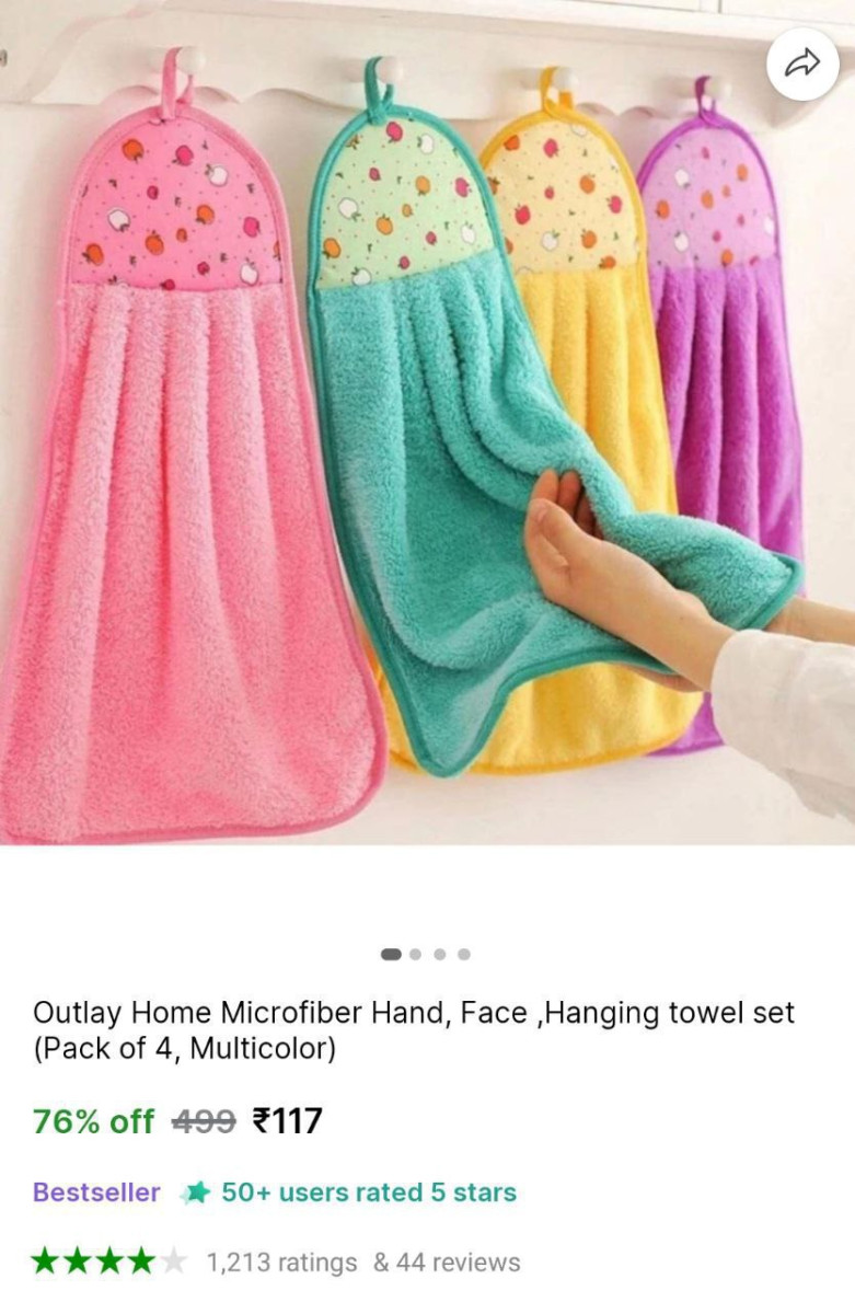 Home Microfiber Hand Towel Set 117 – Best Price in India