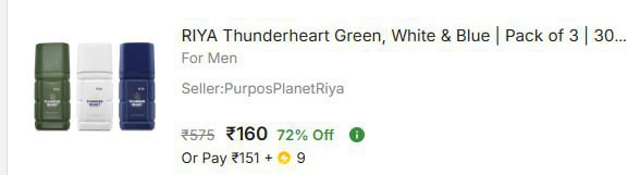 Flipkart 72 - Riya Parfum 90 Ml Pack Of 3 At Rs 160 Master Link - – Best Pr
