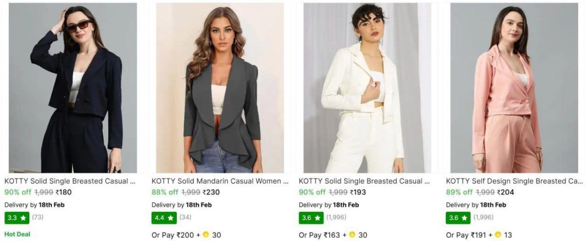 On Kotty Women S Blazers – Best Price in India