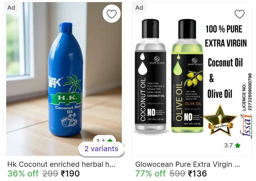 Shopsy Coconut Oil Starts 136 – Best Price in India
