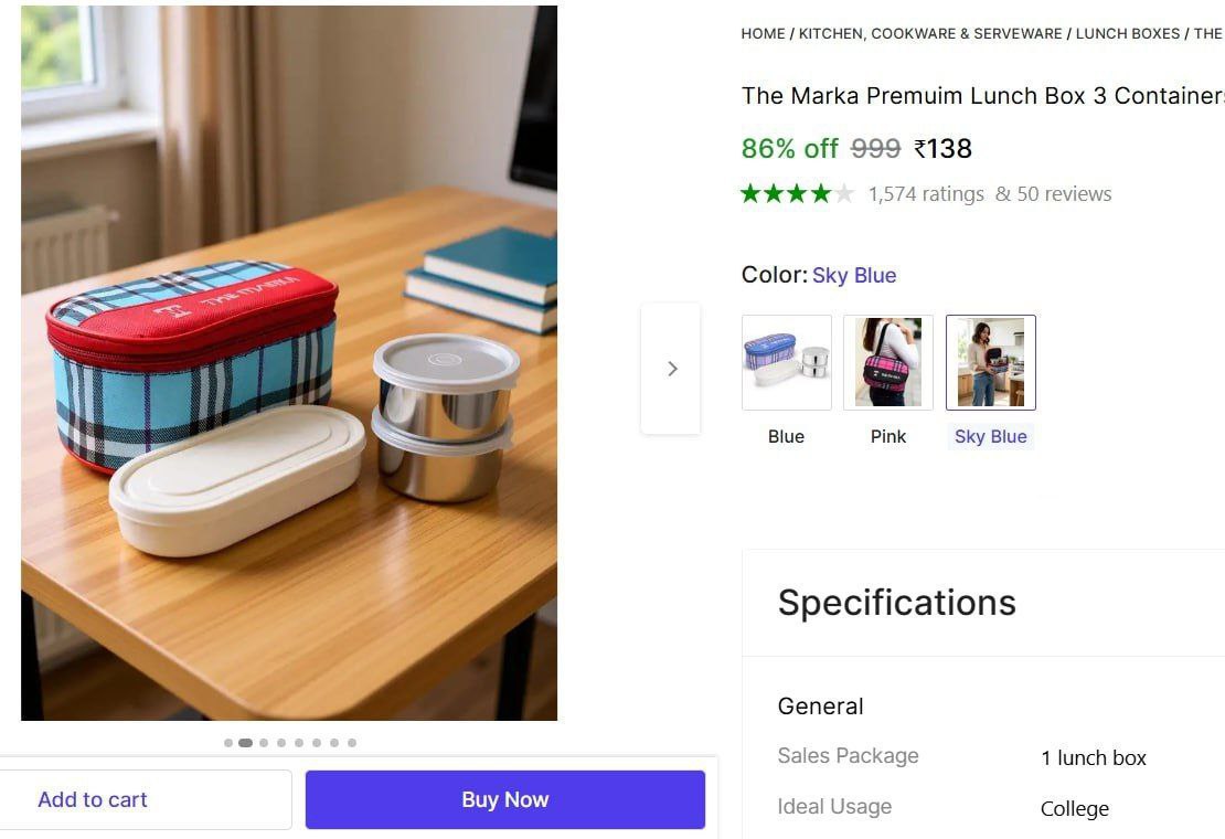 Lunch Box 138 – Best Price in India