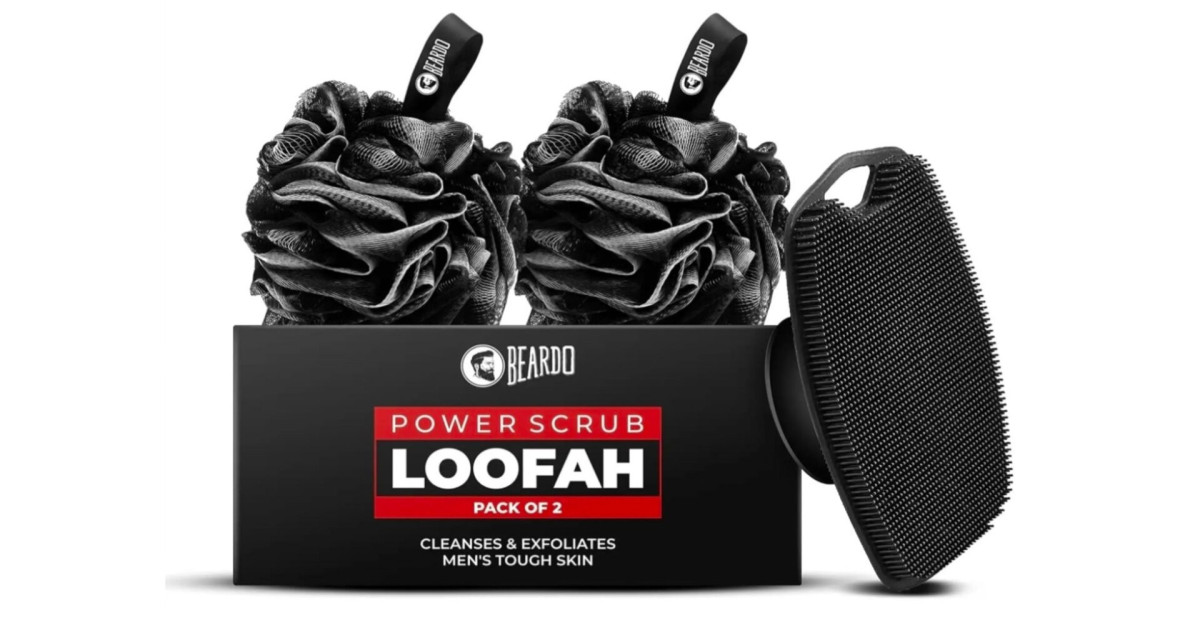 Beardo Power Scrub Loofah Silicone Body Scrubber At 170 More Deals Click He