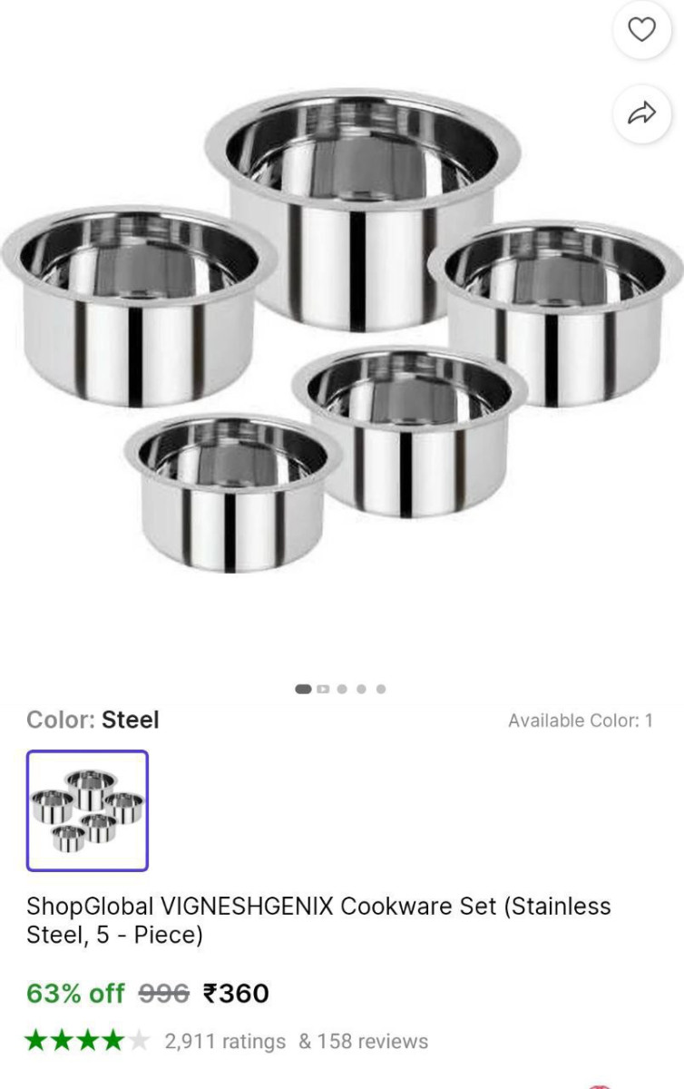 Cookware Set 360 – Best Price in India