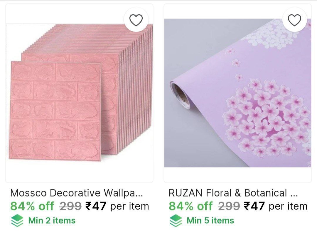 Decorative Wallpapers Starts 47 – Best Price in India