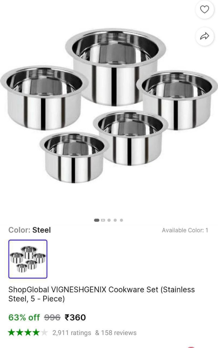Cookware Set 360 – Best Price in India
