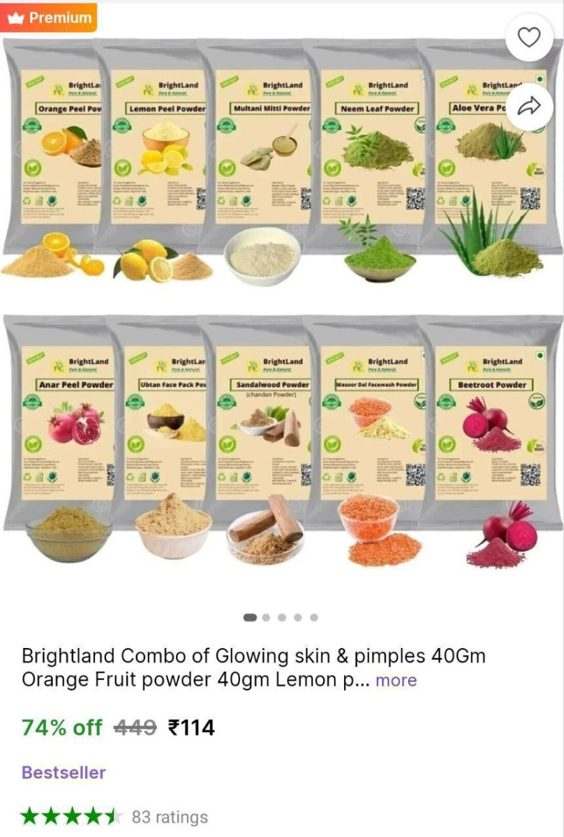 Skin Care Powder Combo 400gm 114natural Glow Pimple Care In One Combo – Bes