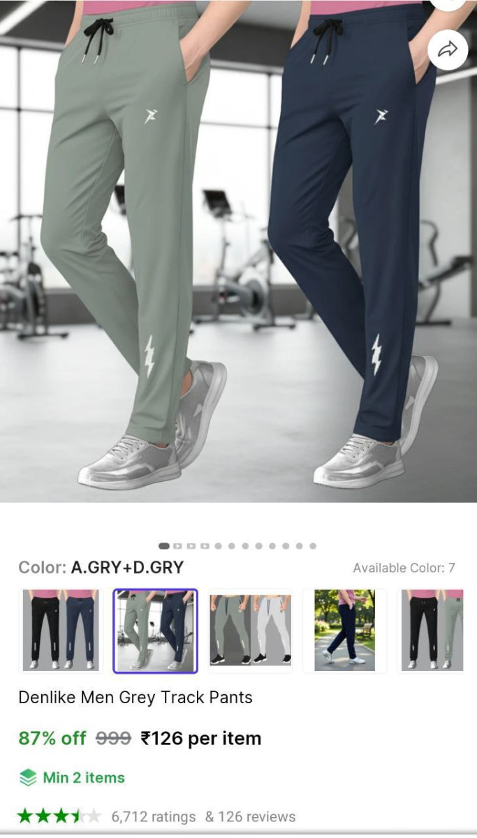 Men S Track Pants 126 – Best Price in India