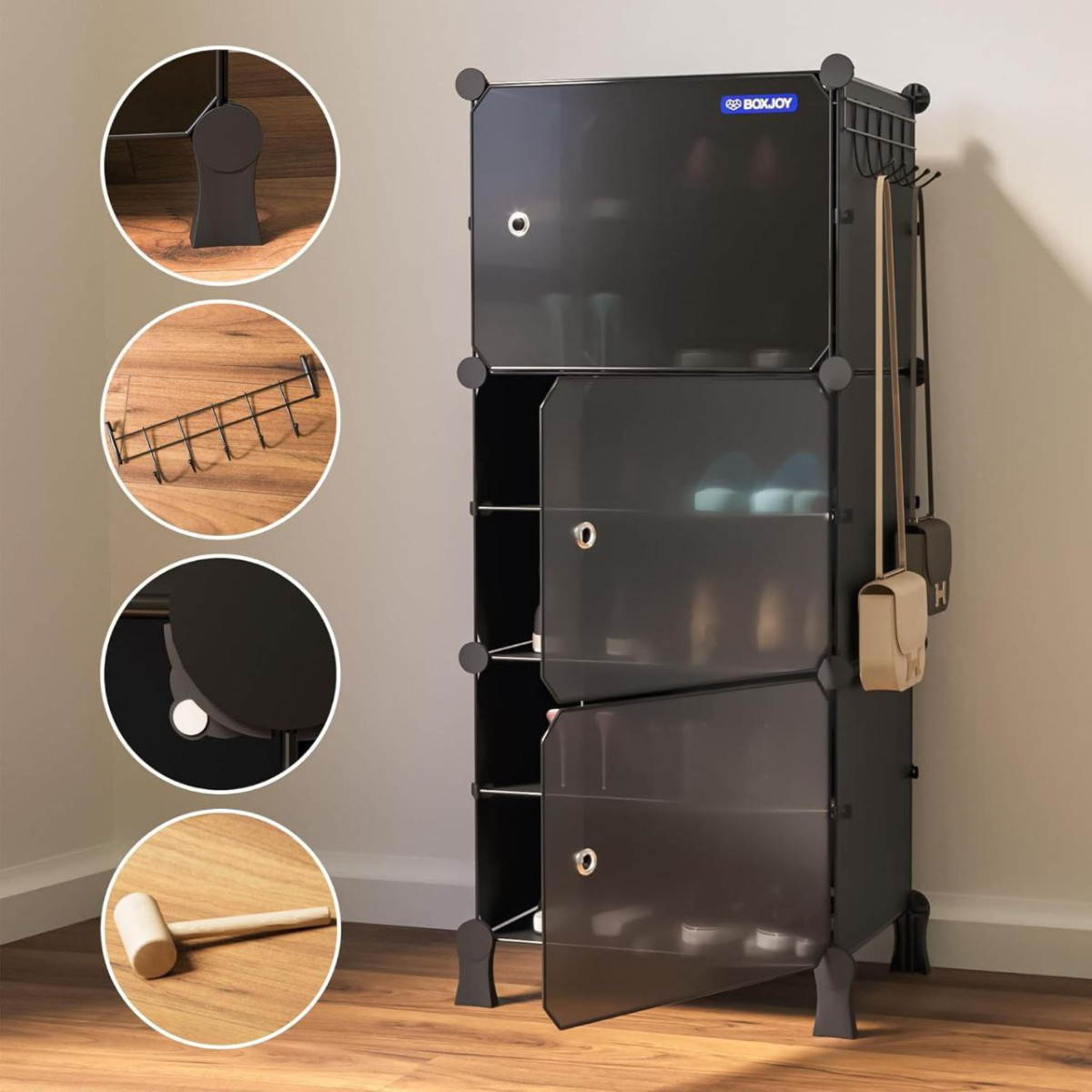 Premium 3 Doors Shoe Rack 1197apply 300 Coupon – Best Price in India