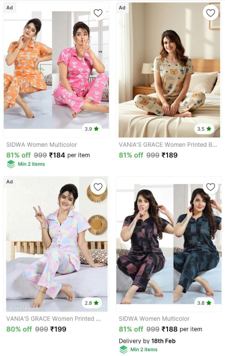 Loot Women Night Suit 184 – Best Price in India