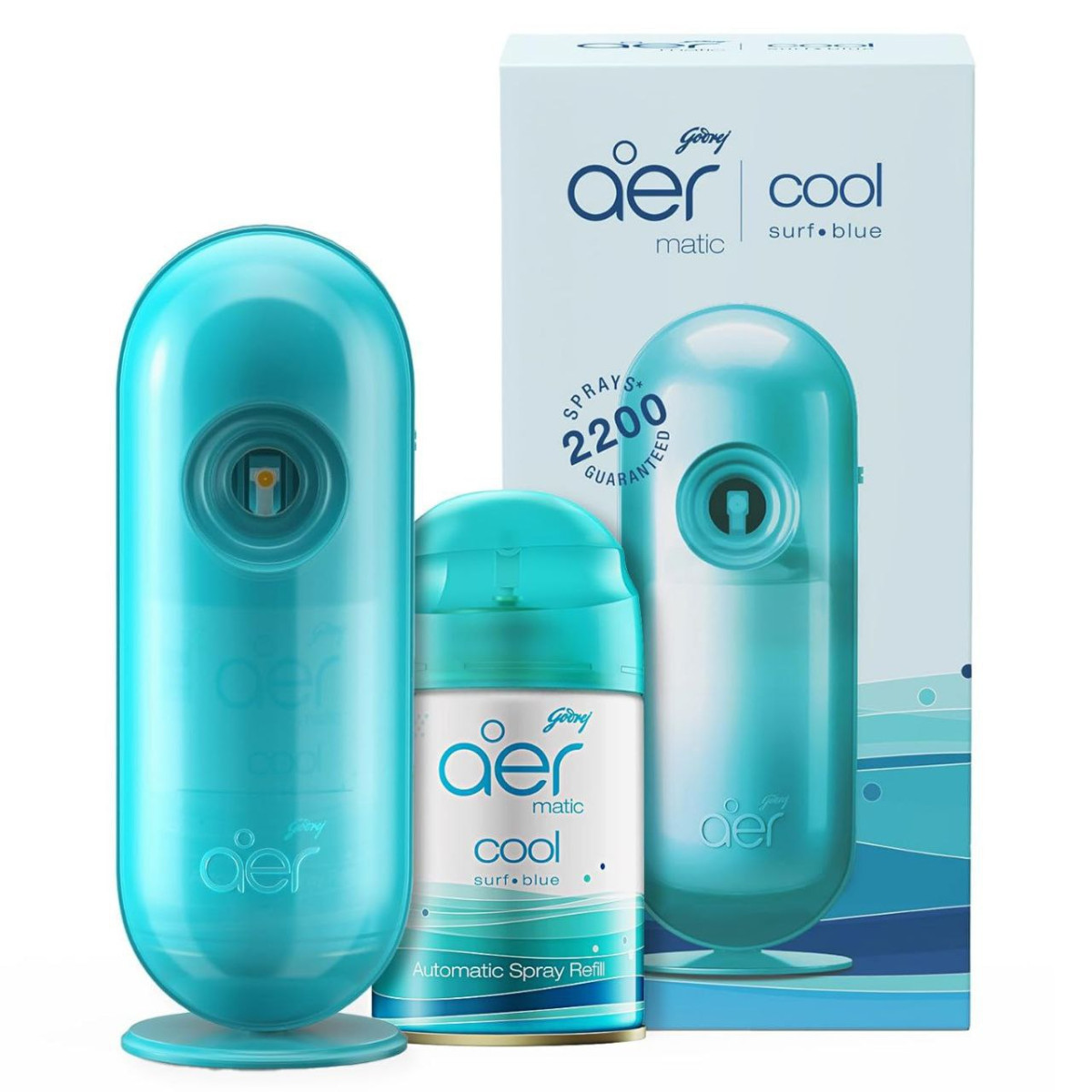 Godrej Aer Matic Kit - Automatic Air Freshener Spray With Flexi Control Coo