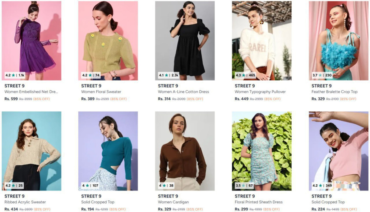 Street 9 Women Clothing 85 – Best Price in India