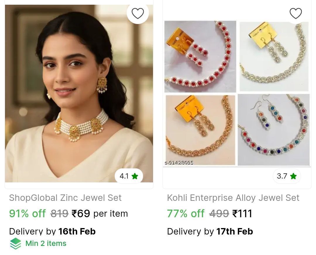 Jewellery Set 69 More - – Best Price in India