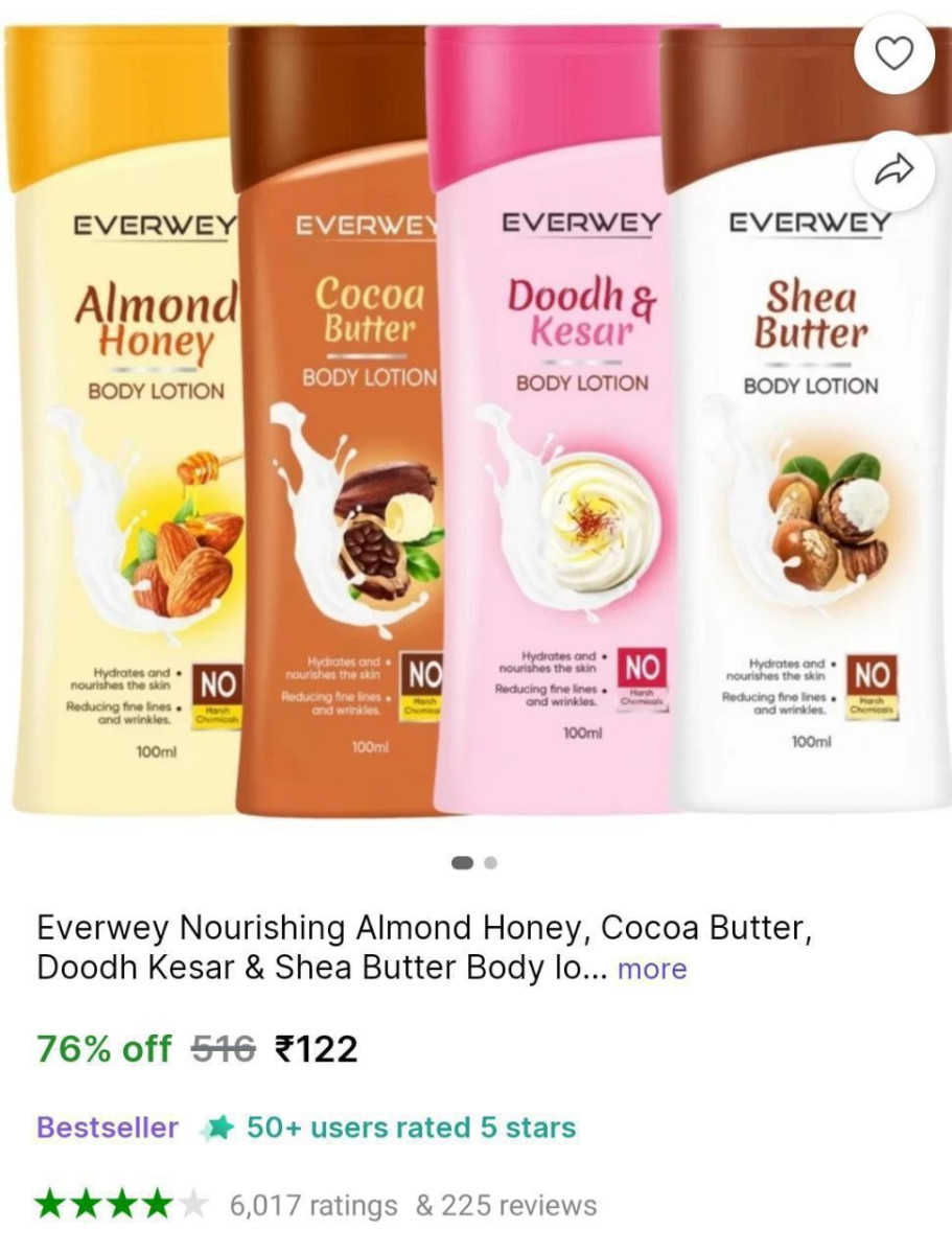 Body Lotion Combo (400 Ml) 122 – Best Price in India