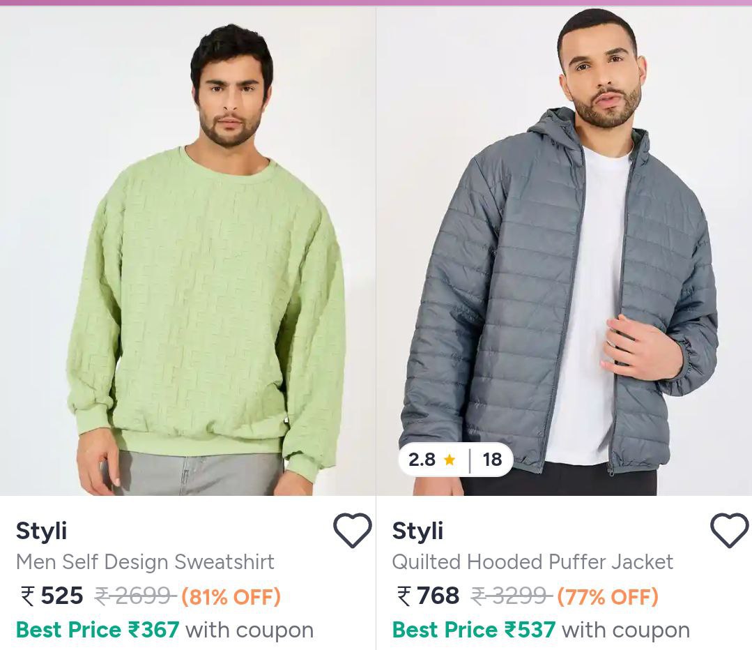 Myntra 81 On Styli Clothingmen Women – Best Price in India