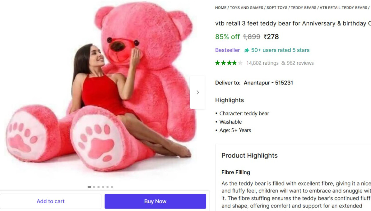 Feet Teddy Bear 278 Anniversary Birthday Cute Best For Gift – Best Price in