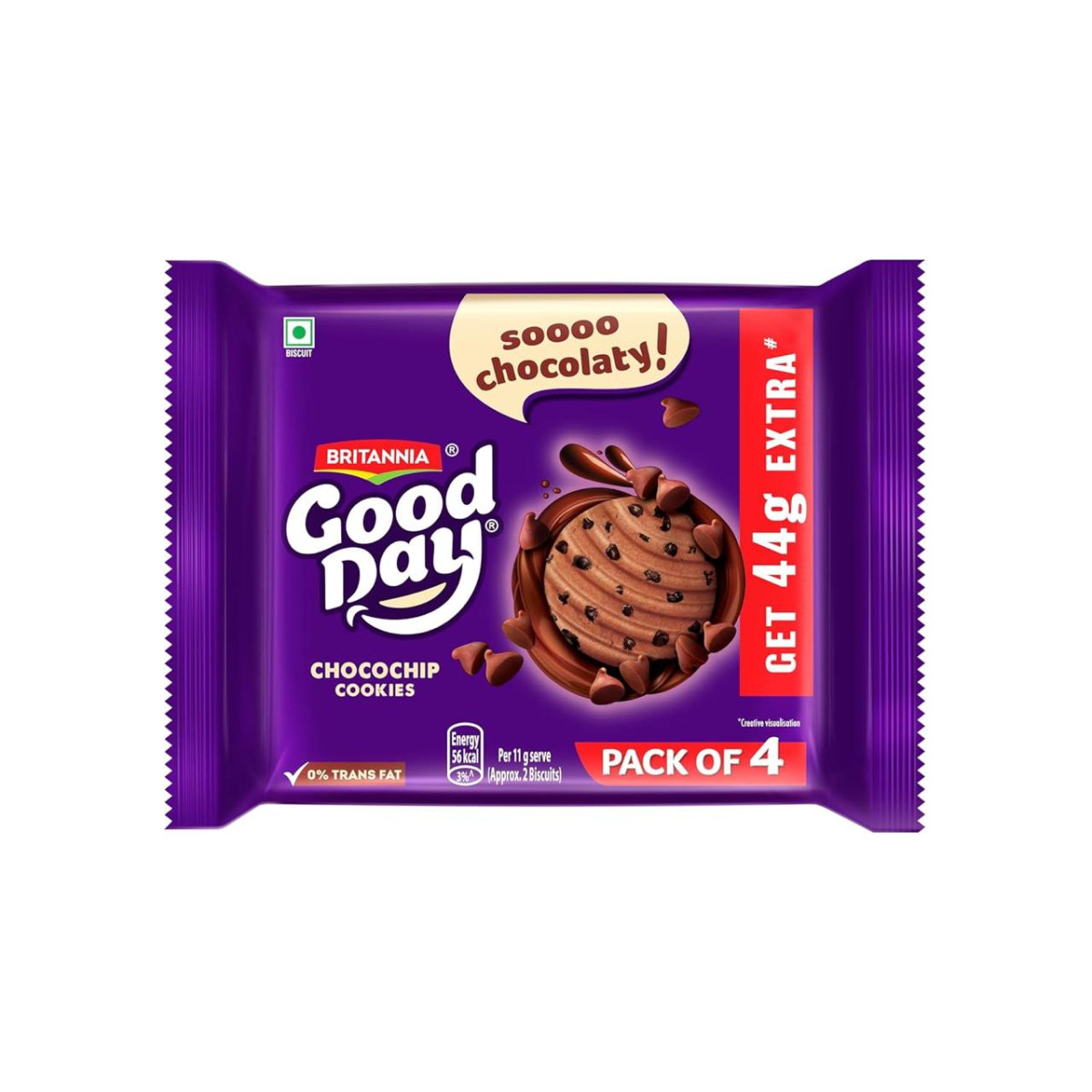 Britannia Good Day Choco Chip Cookies 400 G 80 – Best Price in India
