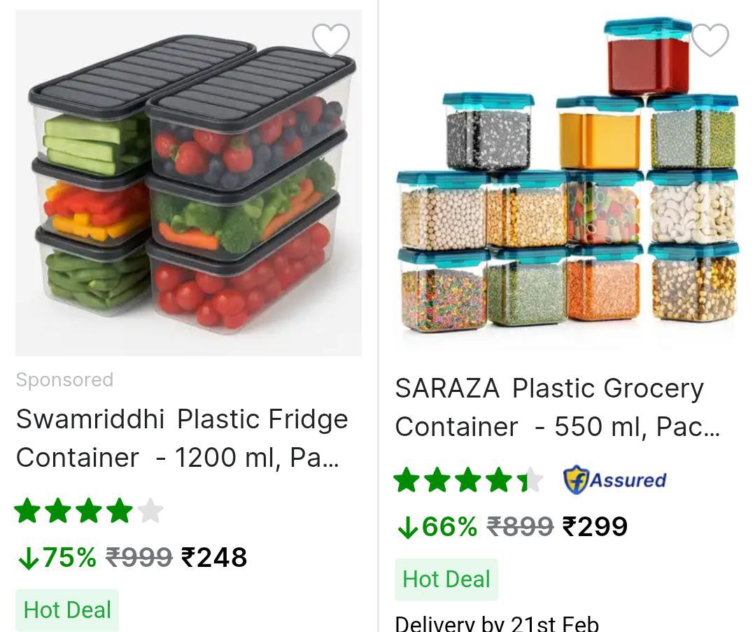 Flipkart Grocery Container (pack Of 12) At Rs 286more – Best Price in India
