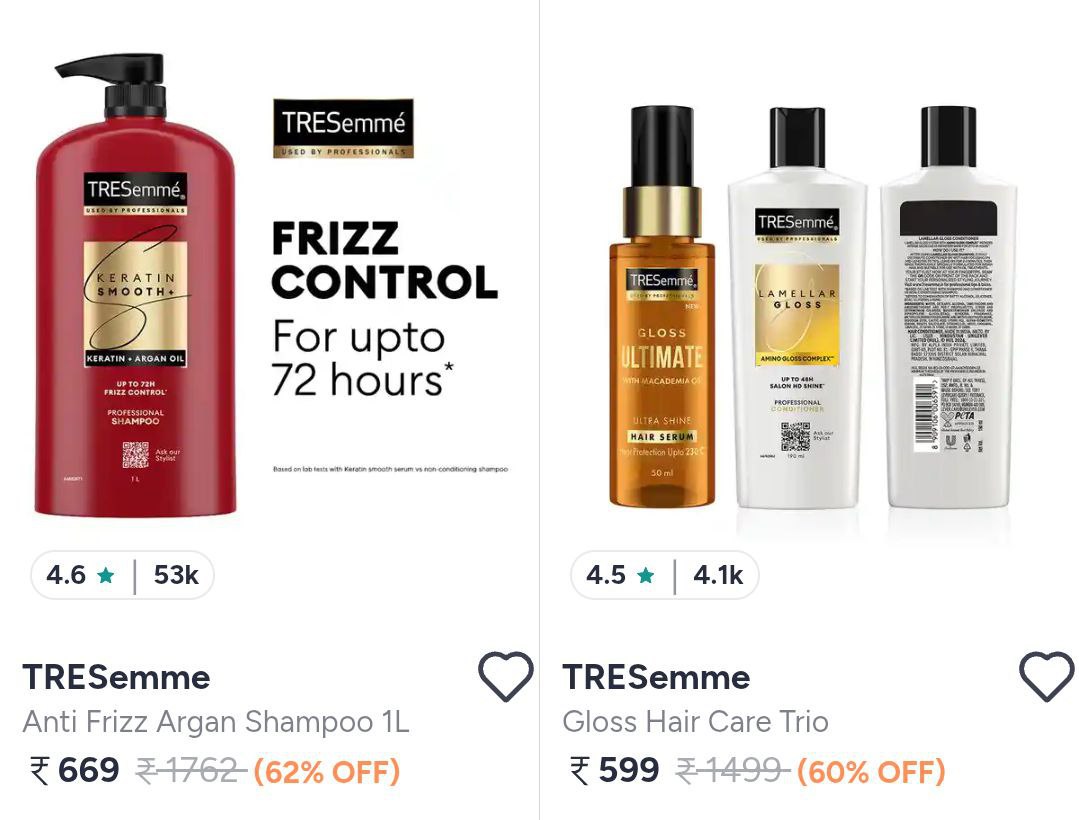 Myntra Tresemme 62 – Best Price in India