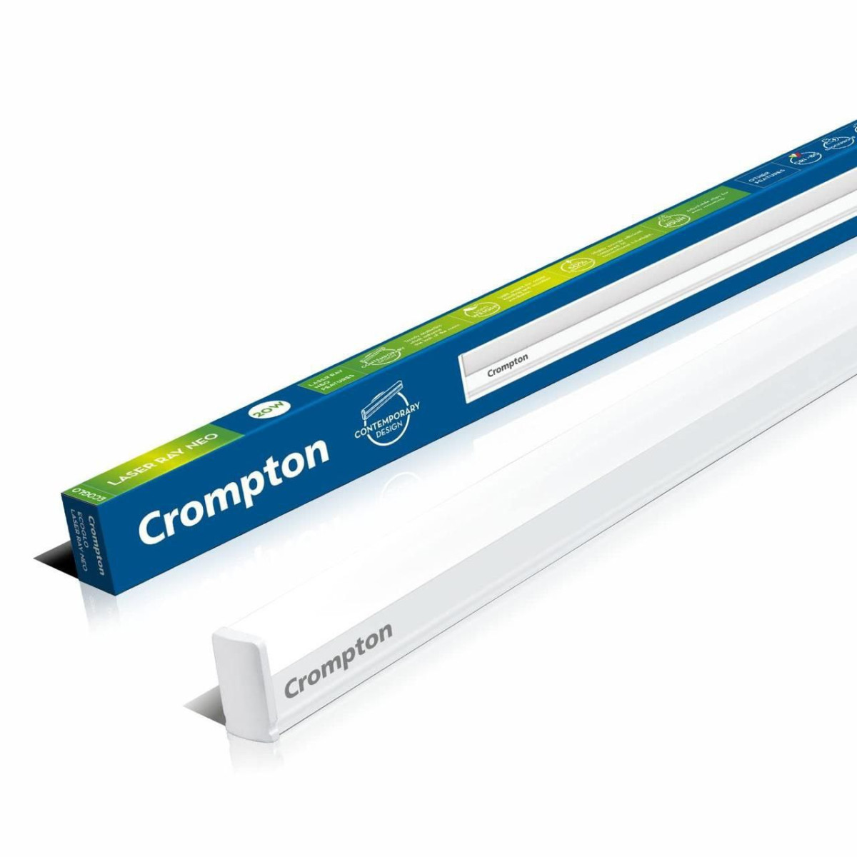 Crompton Laser Ray Neo 24 W Led Batten (cool Day Light) - (pack Of 1) – Bes